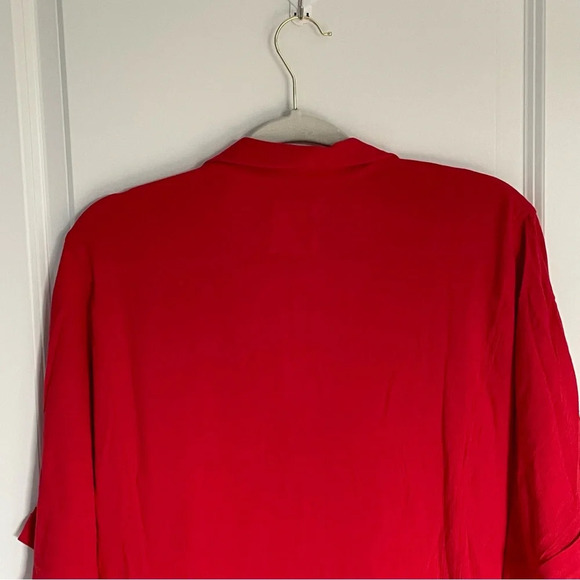 New! For Days Red Short Sleeve Utility Romper - 29623 - Picture 9 of 14